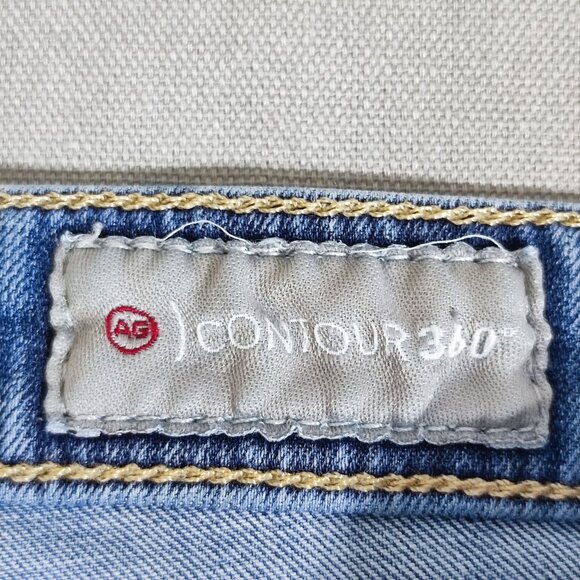 AG Adriano Goldschmied jeans women's size 32R denim blue Prima Cigarette leg - Picture 8 of 15